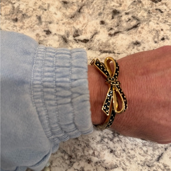 Kate Spade Black and Gold Bow Bracelet - Picture 3 of 5